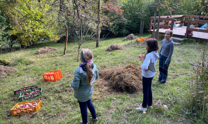 Verdiente Apfelpause – Foto: Doreen Biedermann