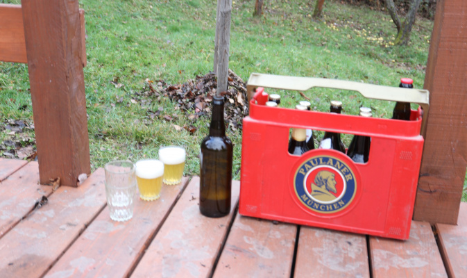 auch wenn der Kasten anderes vermuten lässt, Bier aus der Region war die Belohnung – Foto: Theres Schimansky